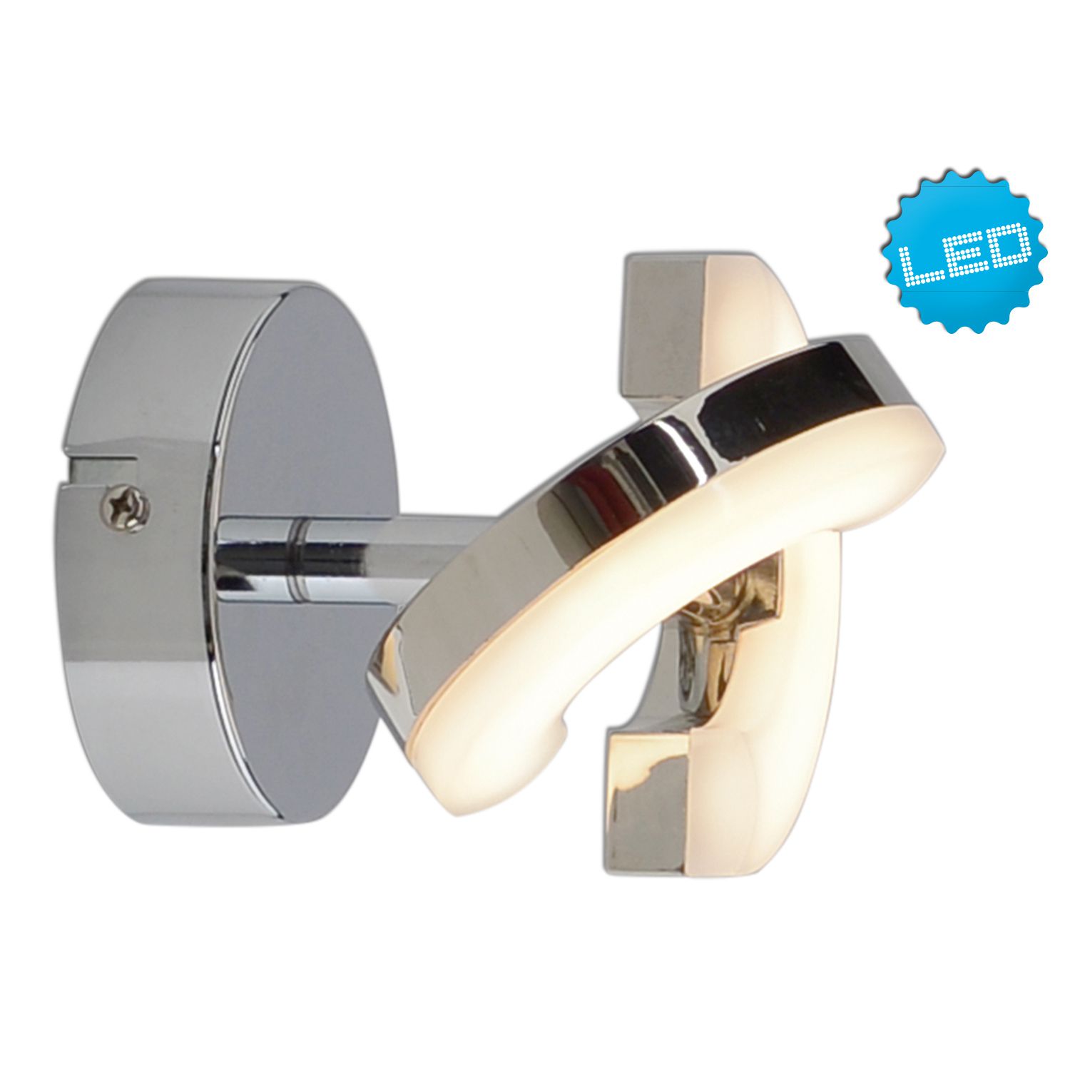 1er LED Wand-u. Deckenspot Affi - LED fest verbaut, 3000K, warmweiss