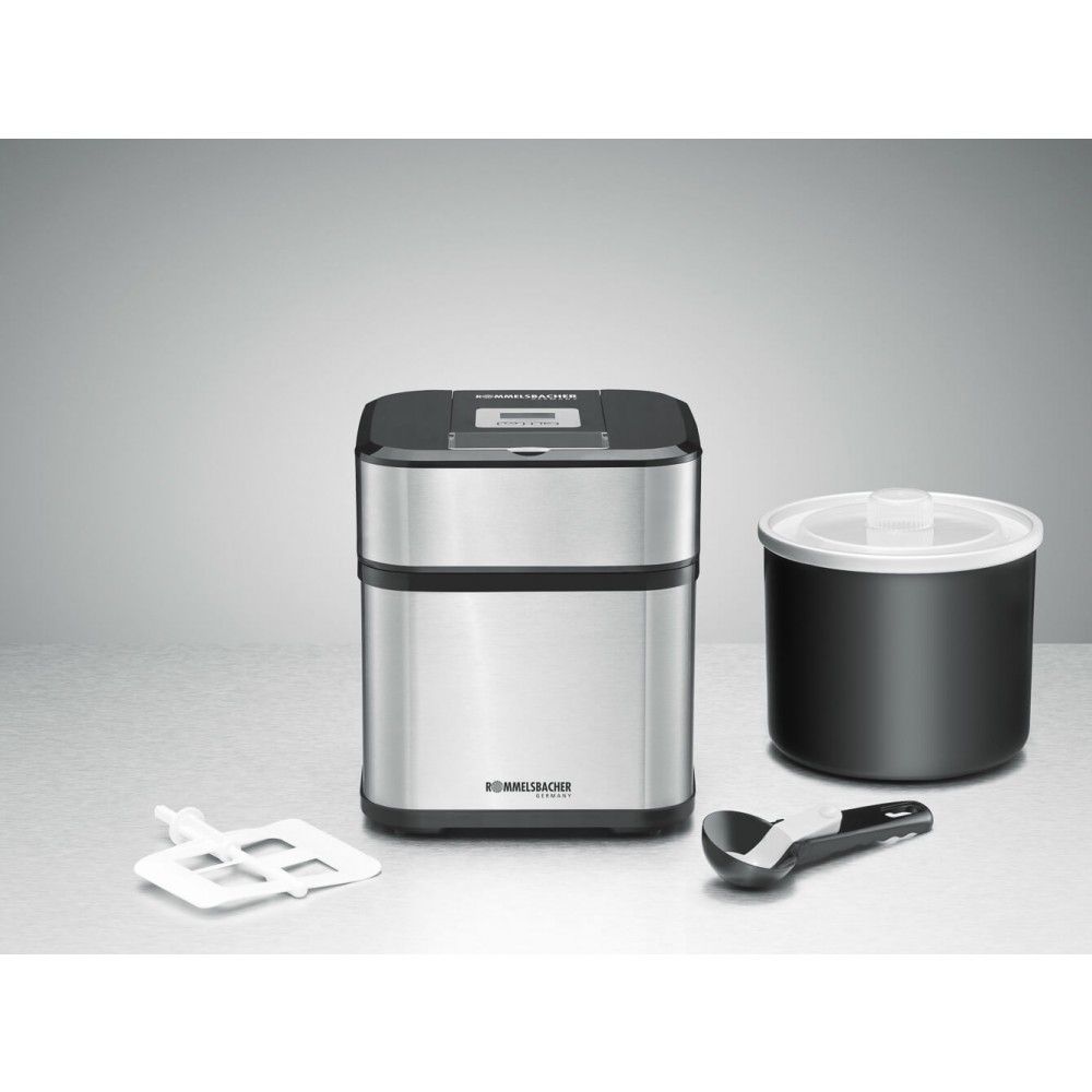 Macchina per gelato 4 in 1 IM 12 - Eismaschine, Edelstahl/schwarz, 12W