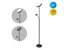 LED Stehleuchte ROMIS mit Lesearm H:180cm schwarz - LED-Modul, IP20, 230V