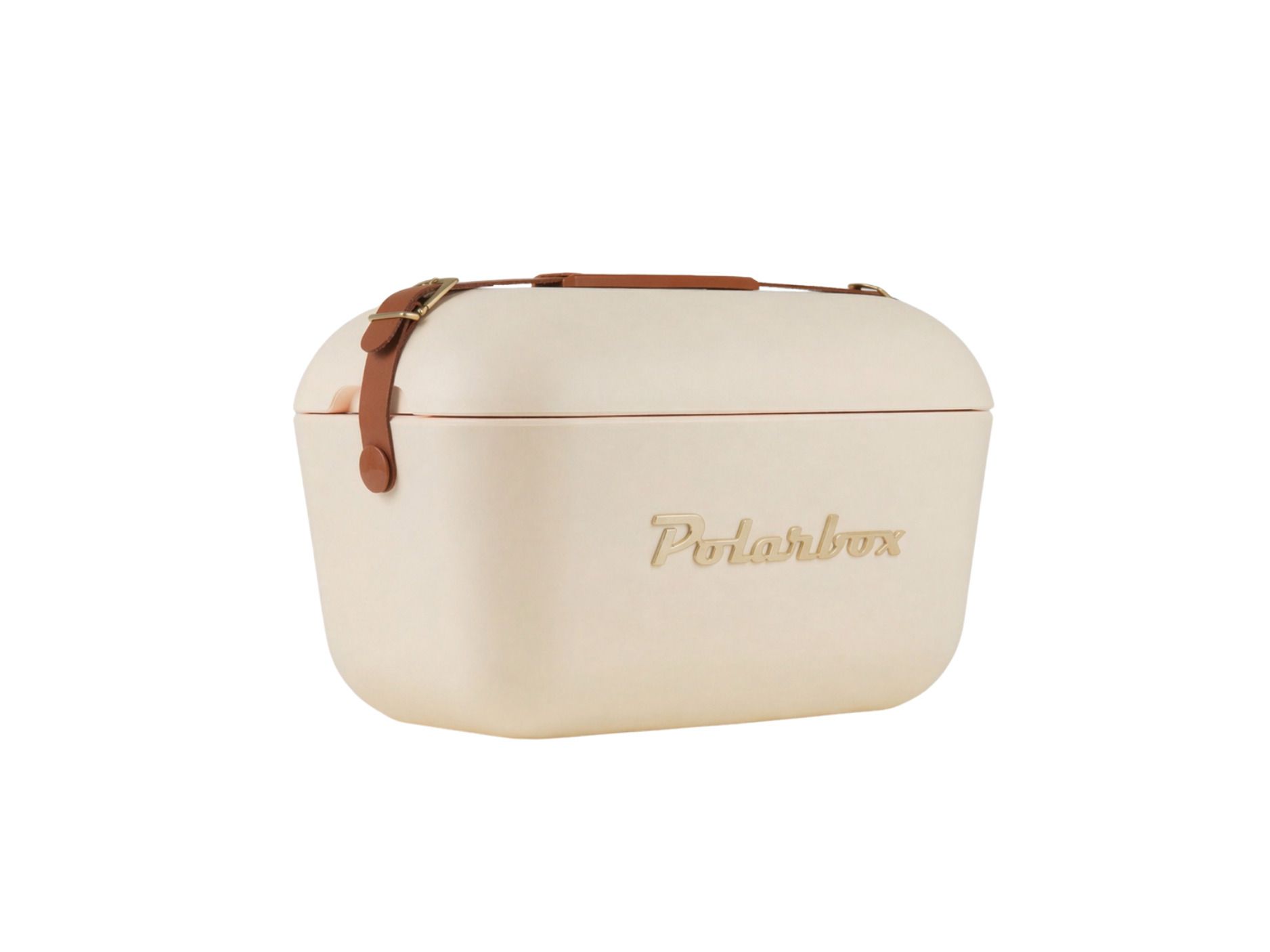 Polarbox Retro Cooler Nevera Cream Gold 12l - Kühlbox, 12l, Vintage Design