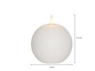 LED Pillar Kerze Flamme Rustic - Indoor, 11.5 cm Höhe,Timerfunktion