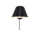 Stay Short, Wandleuchte, Schwarz - E27, max. 60W, IP20