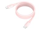 Magnetisches Silikonkabel USB-C auf USB-C, 120cm rose - Magnetisches Silikonkabel USB-C auf USB-C, 120cm rose