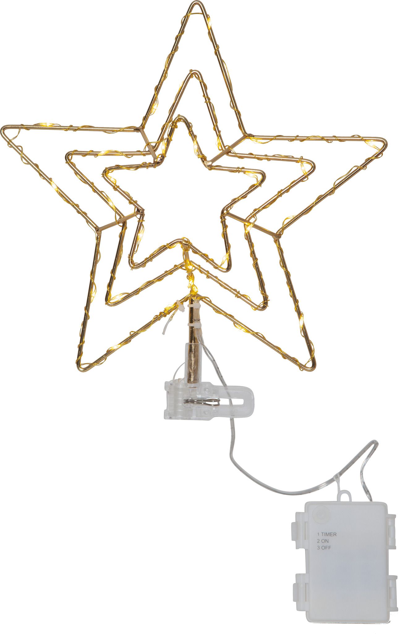 Baumstern Topsy - IP44, Warmweiss, 30 LED