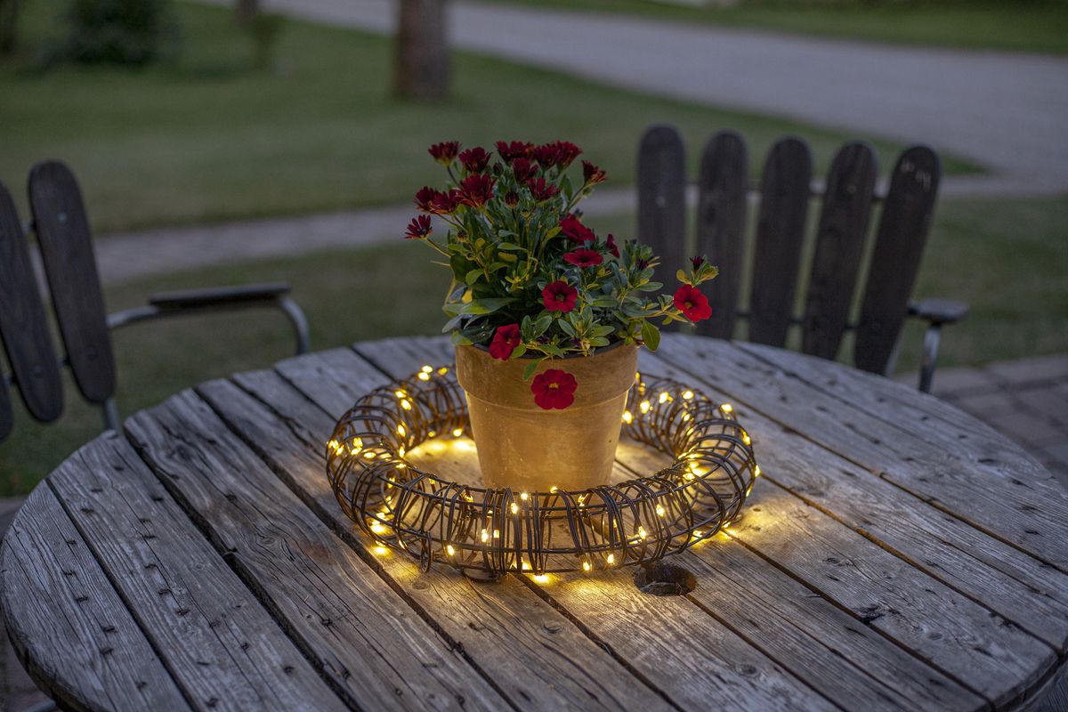 Outdoor Decoration Vicke Wreath - Indoor, Outdoor, Warmweiss, Braun