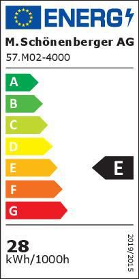 Faretto da incasso a LED Camelion 4000K - 10-28W, 1165-3265lm, 4000K, IP20, CRI 80, 60°, silber, dimmbar, D=110mm, H=84mm