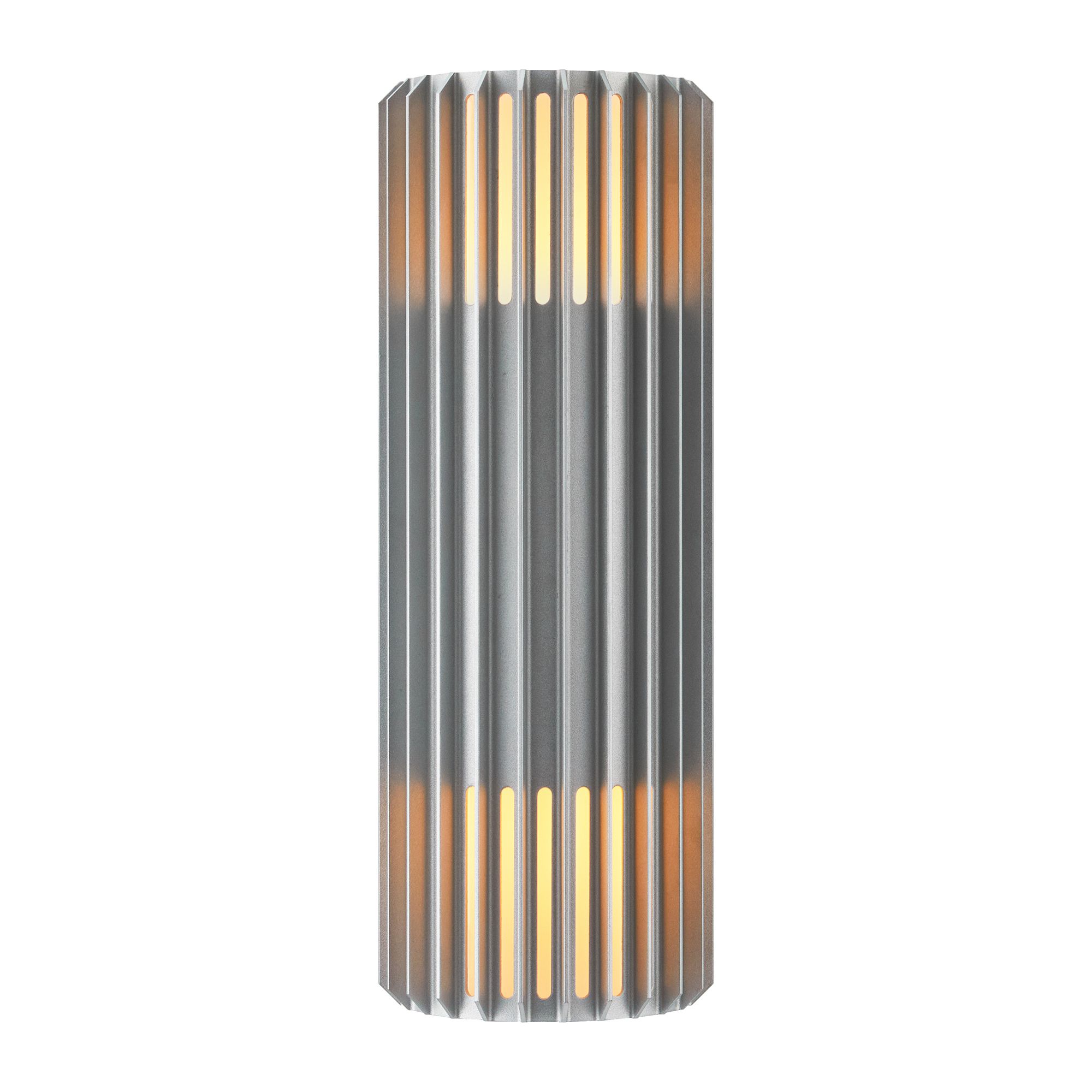 Wandleuchte ALUDRA Double - 2xE27 (exklusiv), max.15W, IP54, aluminium
