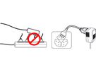 Verlängerungskabel 3-Polig - Stecker T12/Kupplung T13, 20cm H05VV-F 3G1.0mm2, Kinderschutz, weiss
