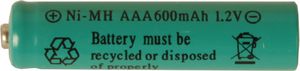 Wiederaufladbare AAA - 1,2V 600mAh Ni-MH