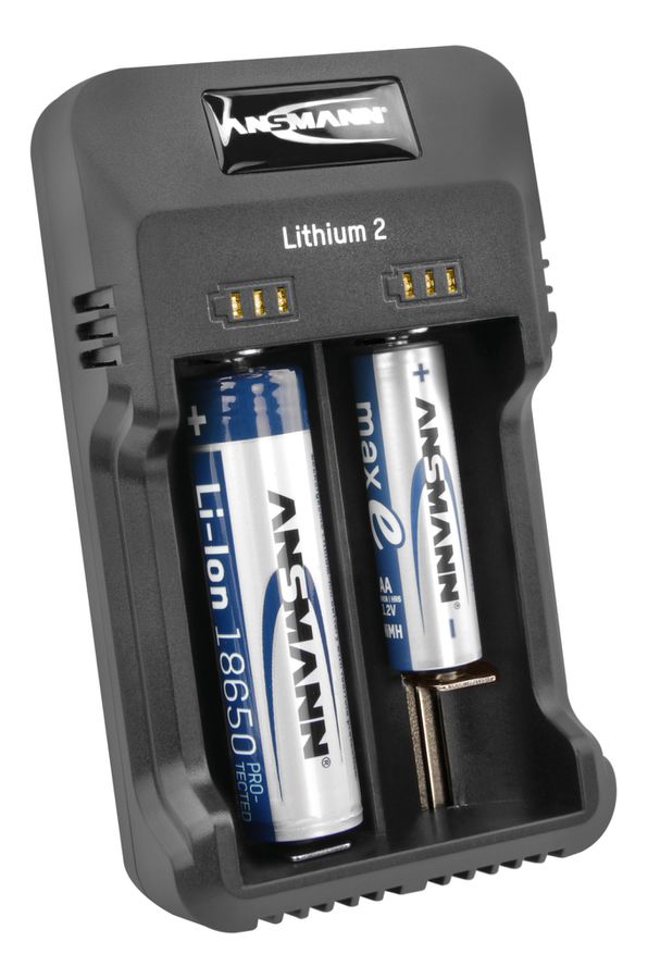 Lithium 2  Ladegerät für 1-2 Li-Ion Akkus 3,6V/3,7V - Ladegerät für 1-2 Li-Ion Akkus