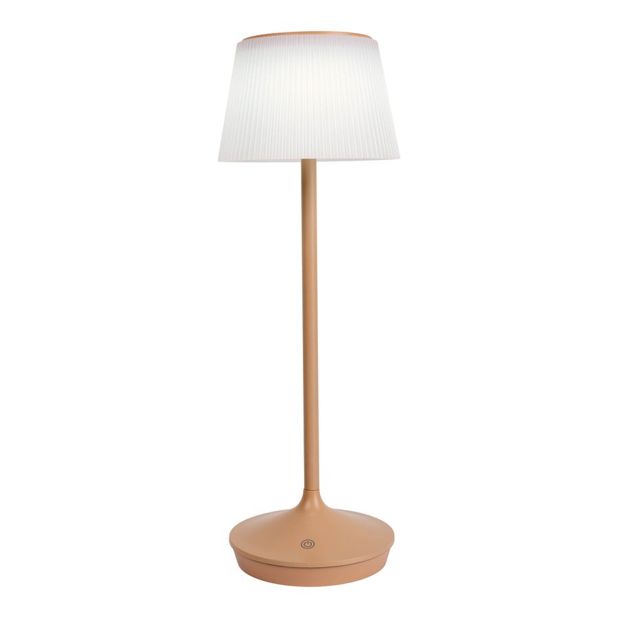 Solar- Akkutischleuchte EMMI almond inkl. CCT  Touch H: 38 cm - LED-Modul, 3W, IP44