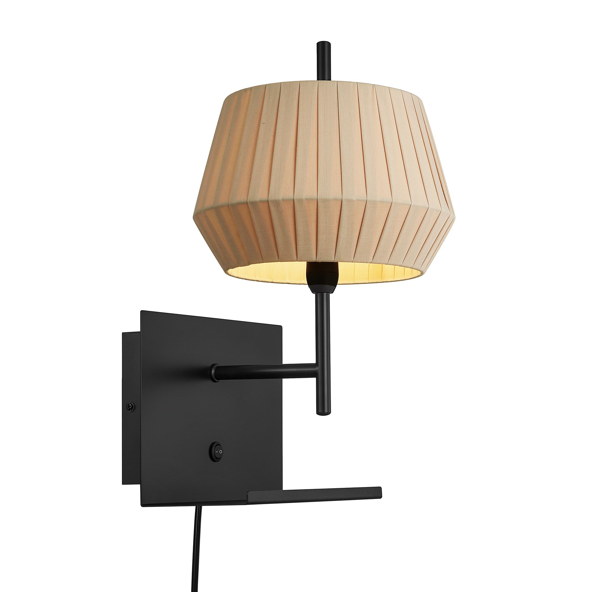 Dicte , Wandleuchte, Beige - IP20, E14