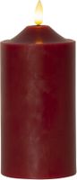 LED Pillar Kerze Flamme - Indoor, Weiss, 17cm Höhe, Timerfunktion
