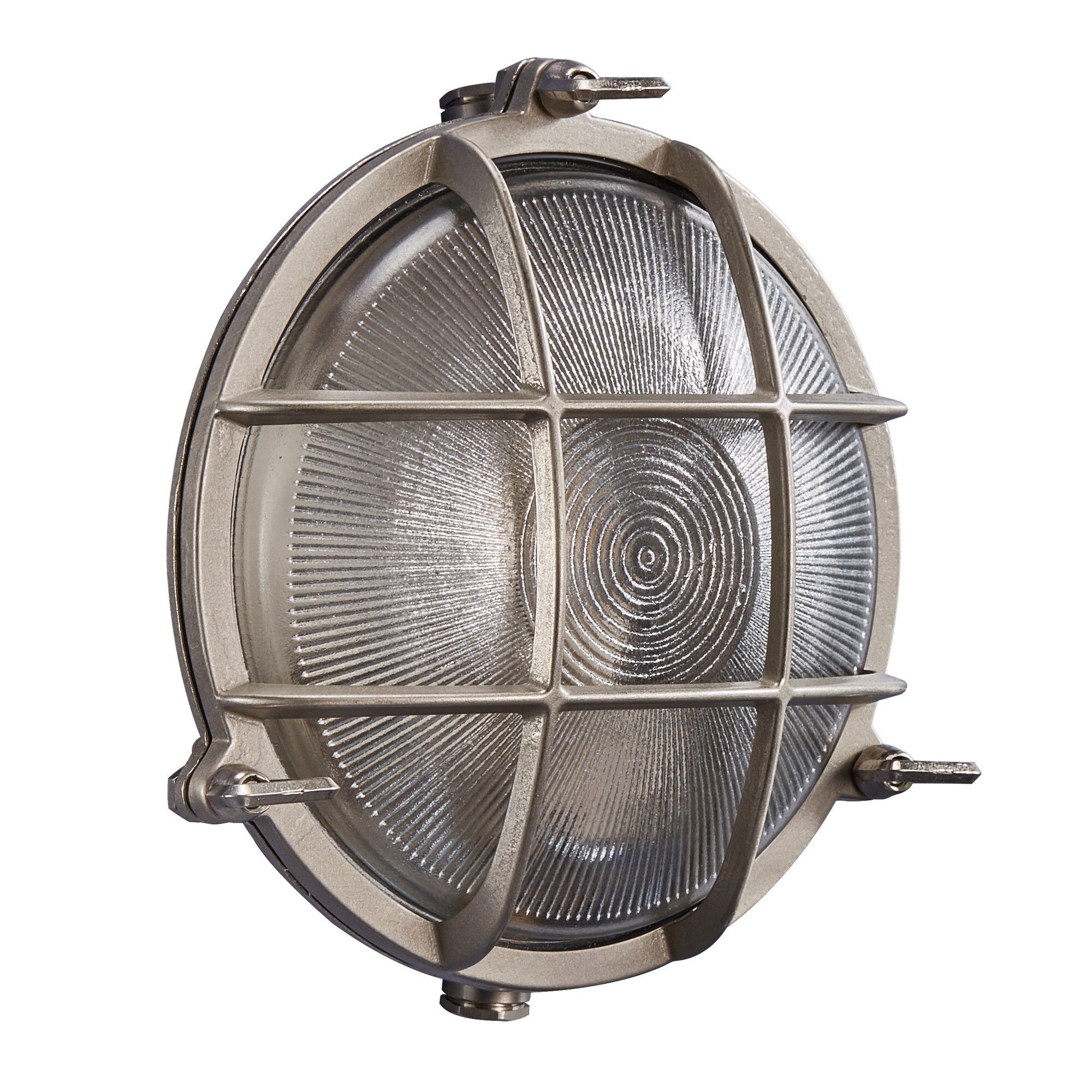 Polperro, Wandleuchte, Nickel - E27, max. 12,5W, IP64