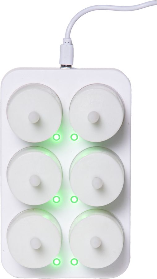 LED Kerze 6 Pack Flamme Charge - Indoor, Weiss, 8.50 cm Höhe, Timerfunktion
