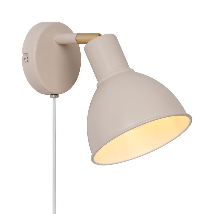 Pop , Wandleuchte, Beige - E27, IP20, max.18W