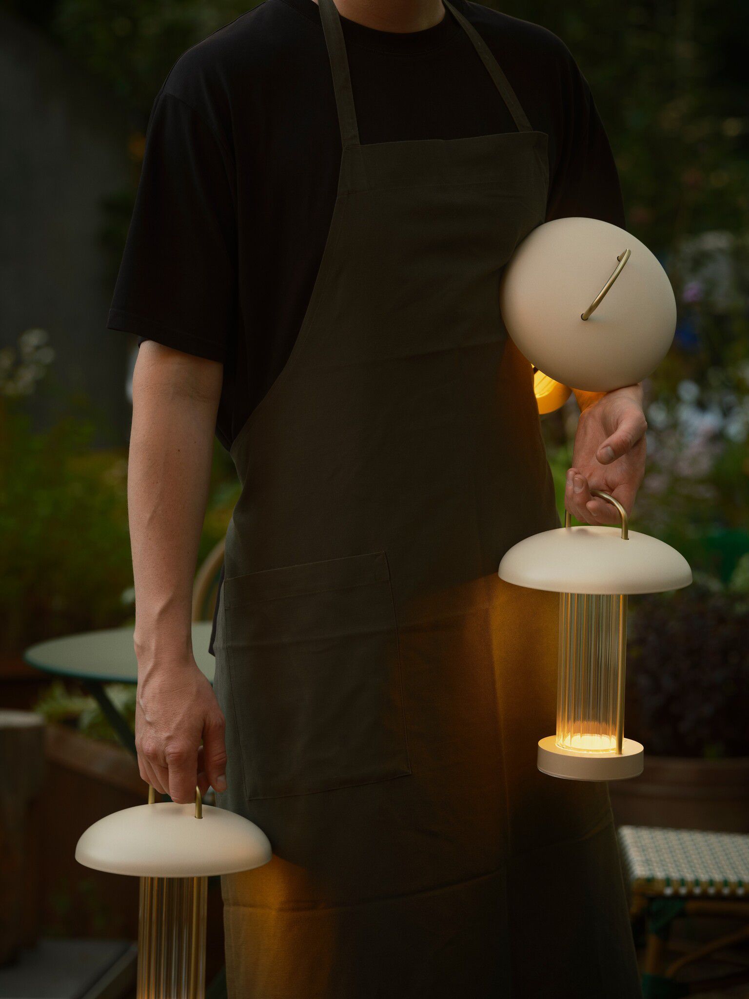 Akku Tischleuchte Mirano Beige - LED-Modul, 3000K, 150Lm, IP20