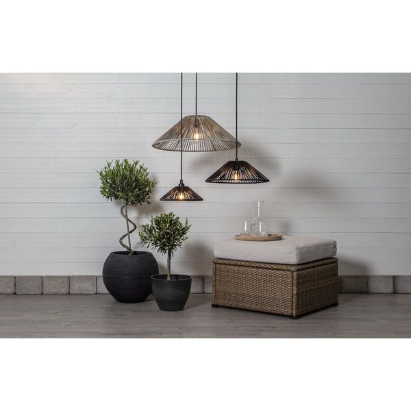 Lampenschirm Vide - IP44, E27, Schwarz