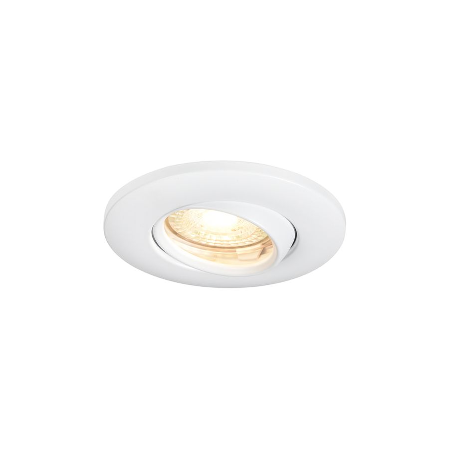 Einbaudownlight UMBERTO - GU10 (exkl.), max. 7.5W, IP44, weiss, optional (Leuchtmittel), D=79mm, B=96mm, H=66mm, BL=76mm
