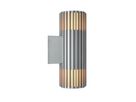 Wandleuchte ALUDRA Double - 2xE27 (exklusiv), max.15W, IP54, aluminium