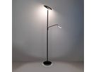 LED-CCT Stehleuchte  SAMIRO  inkl. Lesearm H: 180cm schwarz - IP20, LED-Modul, Schwarz