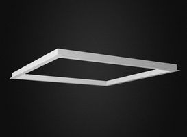 Cadre de montage pour panneau LED 622x622 - Aluminium, L=659mm, B=659mm, H=31mm, DA =642x642mm