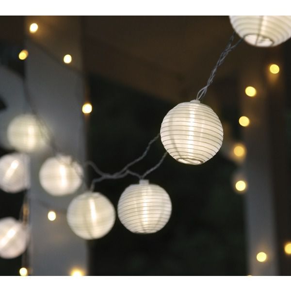 Lichterkette Festival Netzbetrieben - IP44, Warmweiss, 10 LED's, 450cm