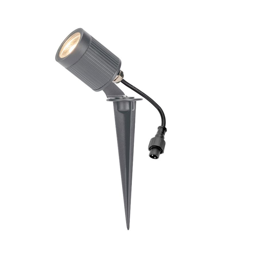 Playlight 24V Spot Duopack Small - 24V DC, 2x3W, 2x220lm, 3000K, IP65, anthrazit, inkl. Spike