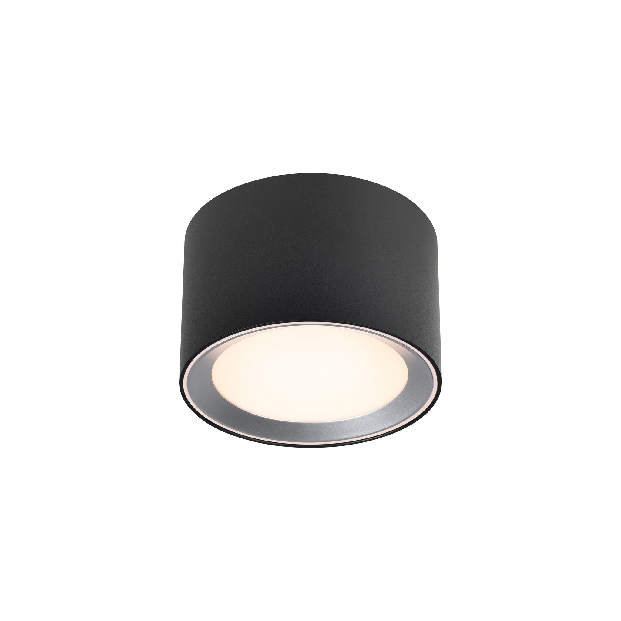 Landon Smart, Deckenleuchte, Schwarz/Stahl - 7W ,2700-6500K, IP44