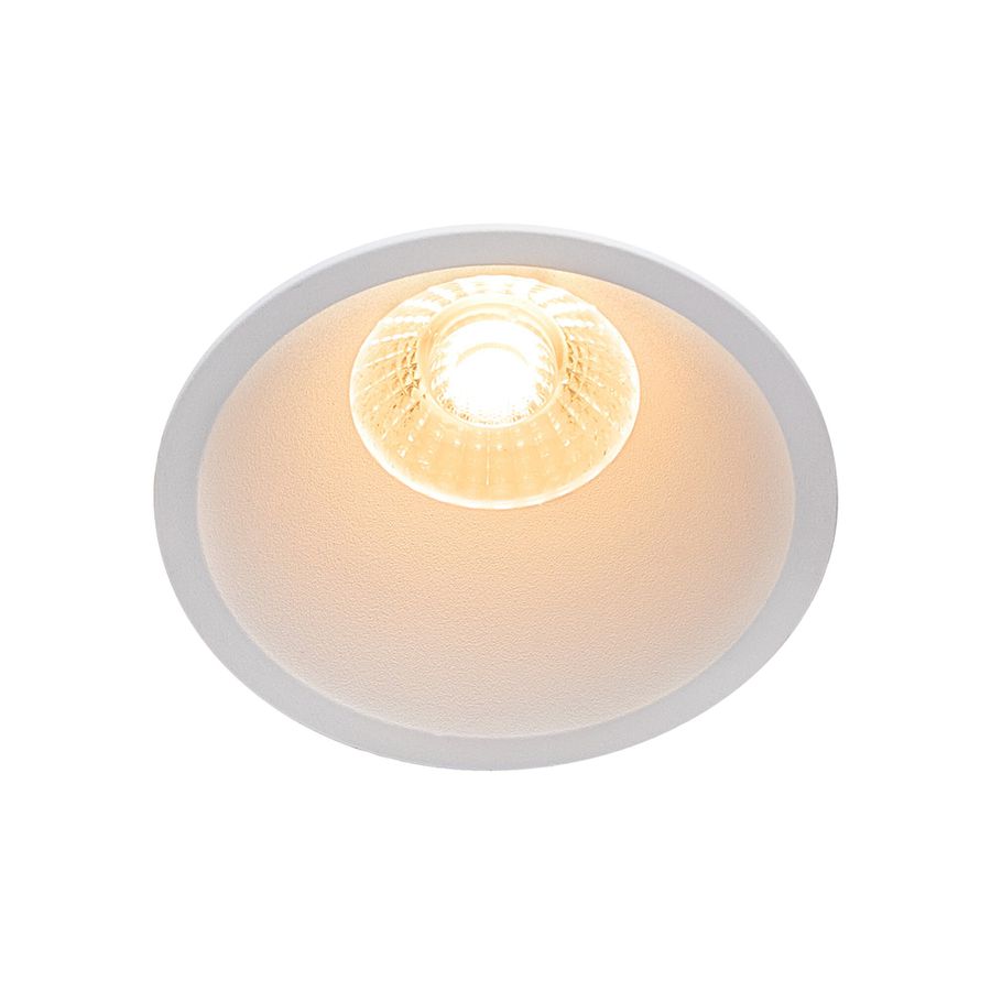 LED Einbaudownlight ALBRIC - 8W, 535lm, 2700K, IP44, CRI 90, weiss, dimmbar, D=90mm, H=49mm, BL=83mm