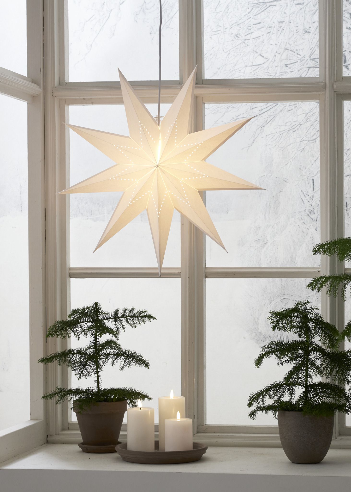 Papierstern LYSA - IP20, 1 LED