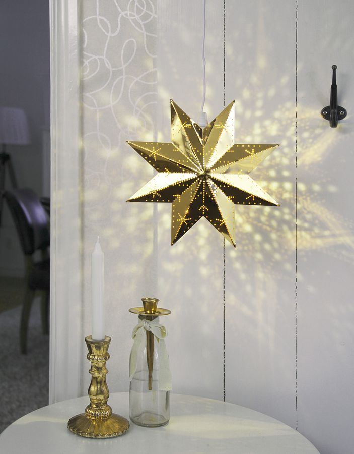 Metallstern Classic - Kupfer, 28x28cm, E14, Indoor