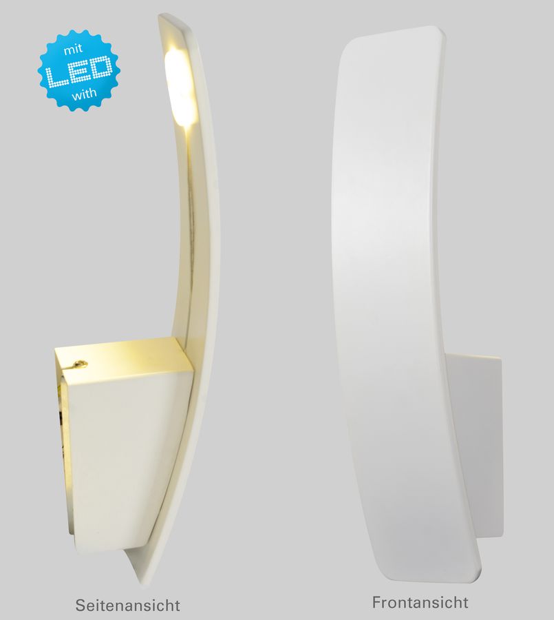 LED Wandleuchte Stan - LED fest verbaut, 3000K, warmweiss