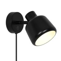 Wandleuchte Louella Schwarz - E14, IP20, 230V