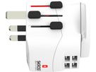 PRO Light USB (4xA) - World - Out: Schuko, UK, USA Typ B, AUS/China, In: CH, IT, Schuko, UK, BRA, USA/Japan, AUS/China