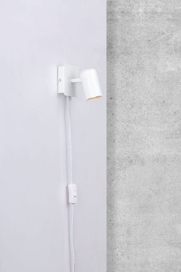 Wandleuchte FRIDA - GU10 (exkl.) max.35W, IP20, 90°, weiss, nicht dimmbar, L=85mm, B=85mm, H=115mm