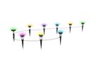24V RGB Smart Mini Gartenspot 9x - 24V DC, 5W, IP65, 36°, anthrazit, inkl. Spike
