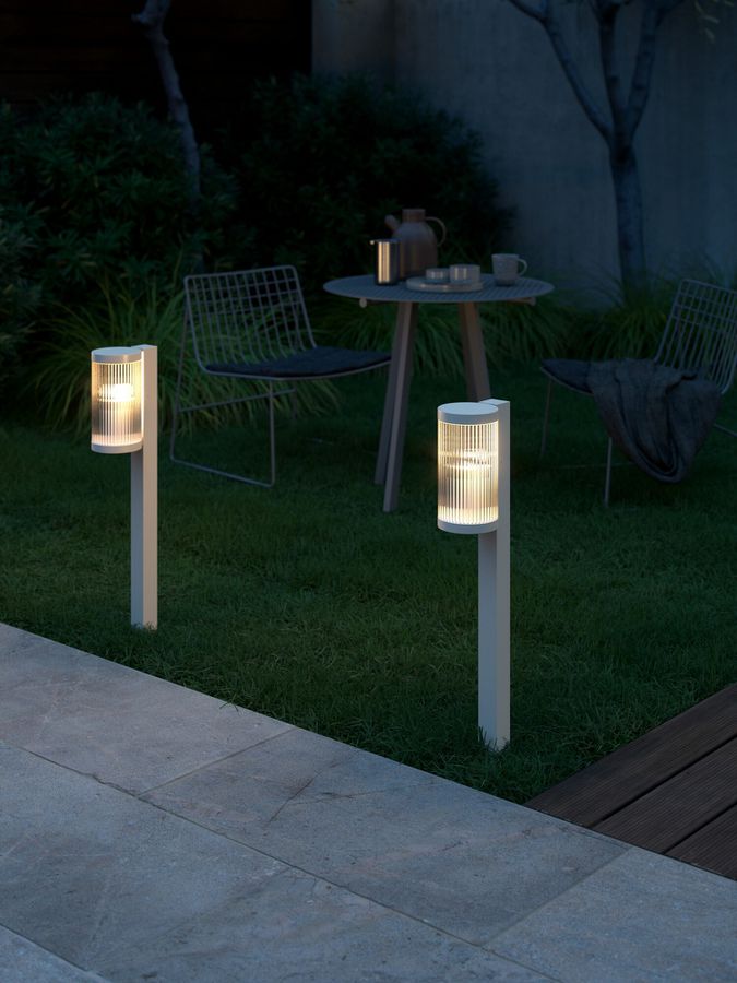Wegleuchte COUPAR - 1xE27 (exklusiv), max.25W, IP54, sand, dimmbar (optional Leuchtmittel), D=145mm, H=800mm