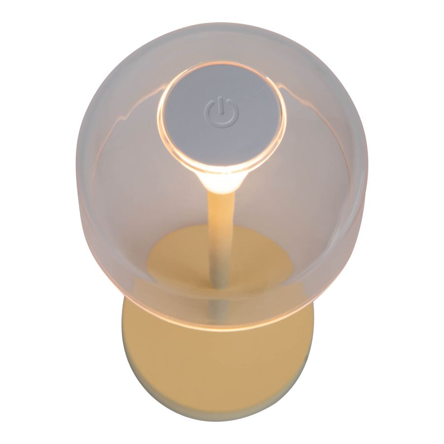 Akku- Tischleuchte GOMBA gelb 2er Set - LED-Modul, 1W, IP54