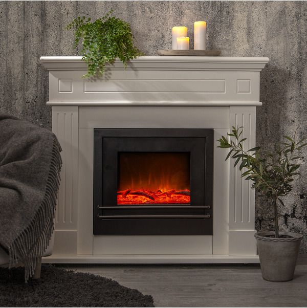 Fireplace - Indoor, Schwarz, 40cm Höhe, Timerfunktion