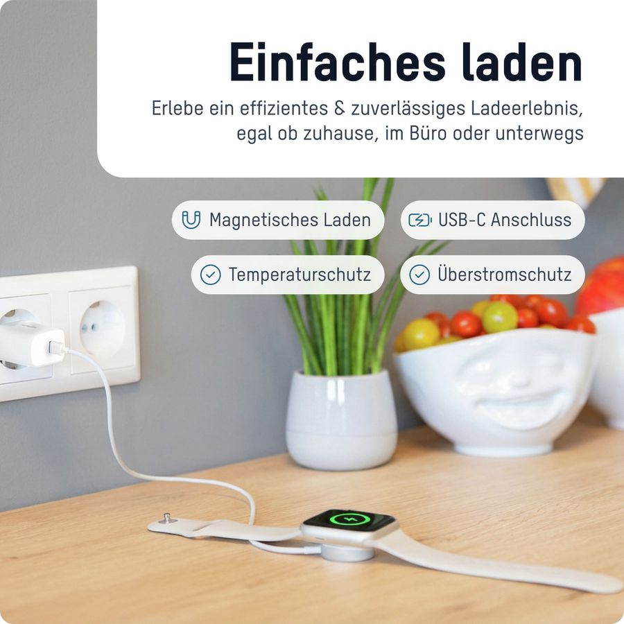 USB-C Ladekabel für Apple Watch , 100cm - USB-C Ladekabel für Apple Watch , 100cm