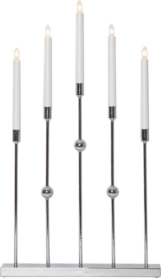 Kerzenleuchter Gustavo - IP20, Chrom, Kaltweiss