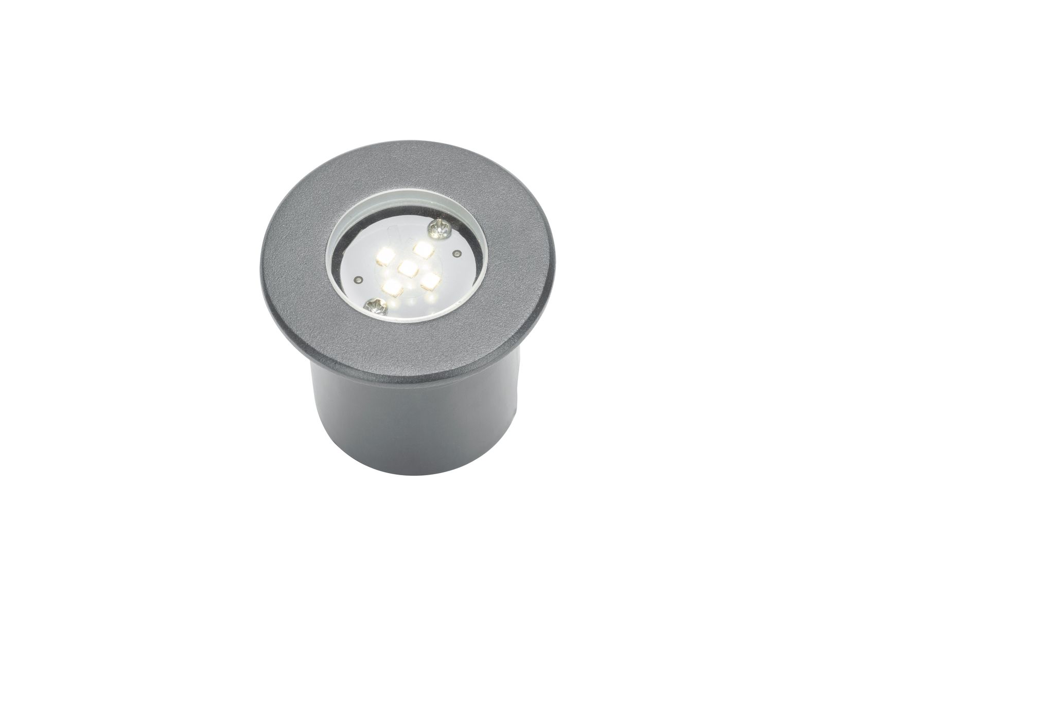 24V Bodeneinbauspot 60mm - 24V DC, 1W, 110lm, 3000K, IP67, anthrazit