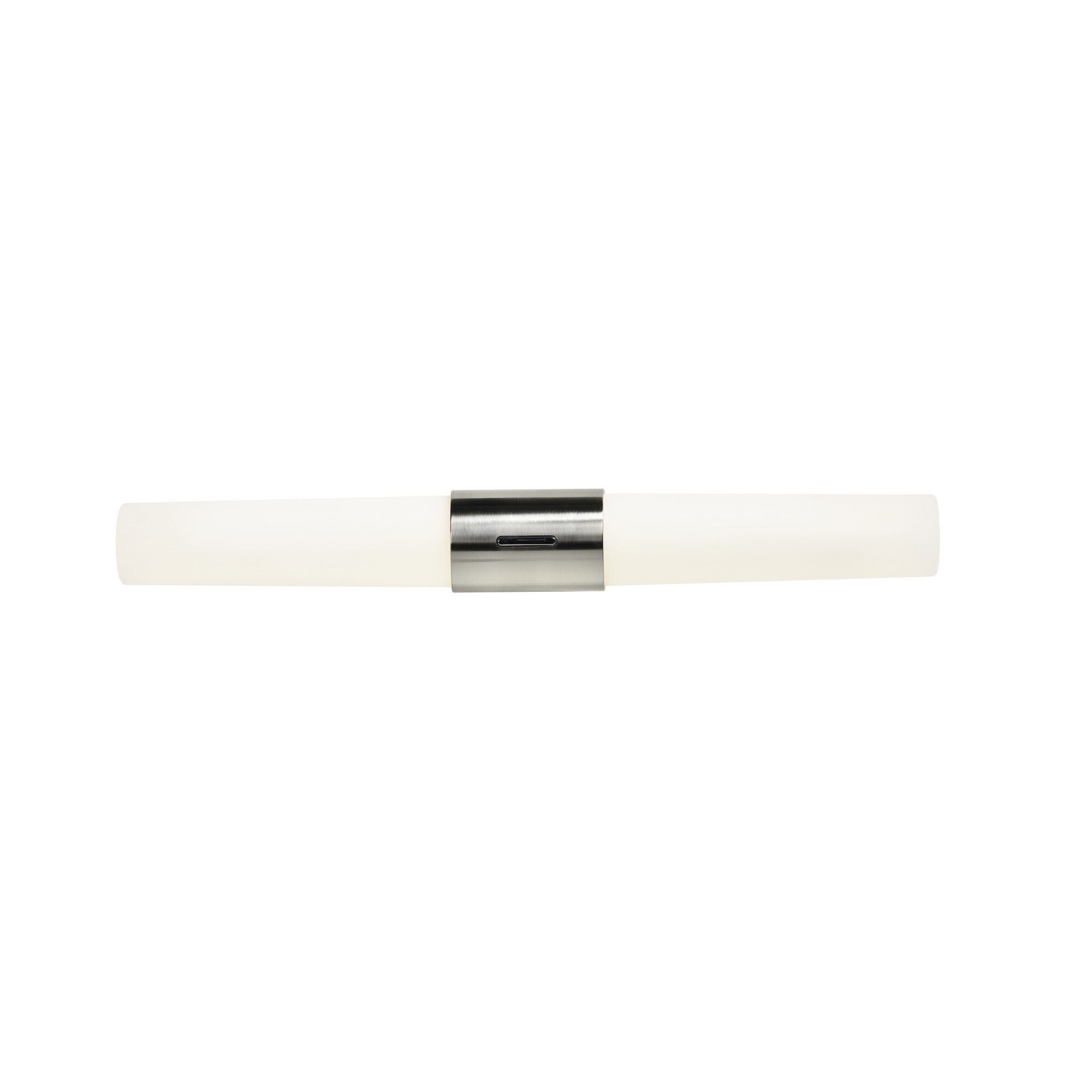 Helva,  Doppel- Wandleuchte, Nickel - LED Modul, 9W, IP44