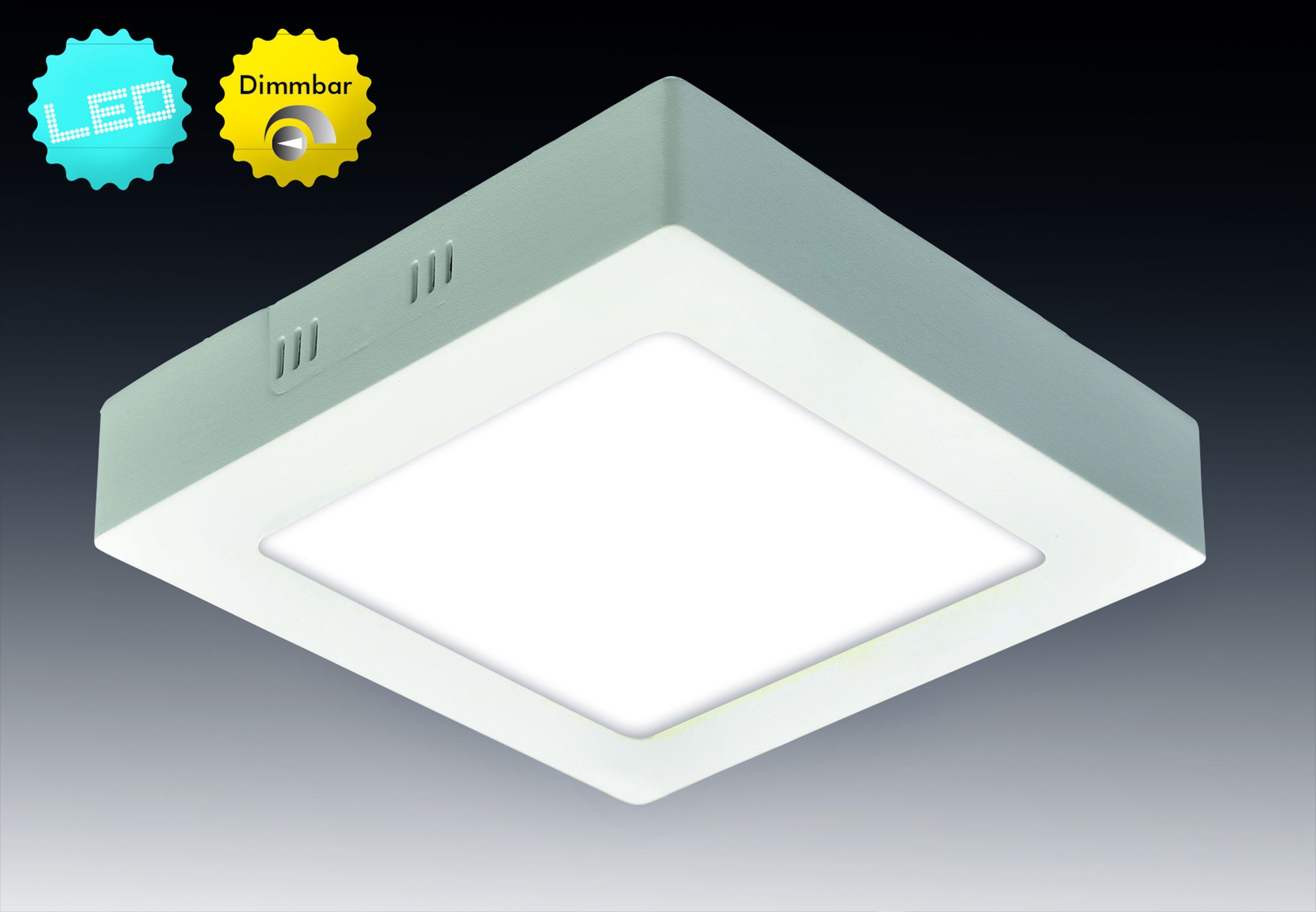 LED Aufbaupanel dimmbar Dimplex d:17,2 - LED fest verbaut, 3000K, warmweiss