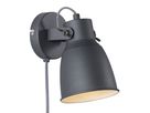 Adrian, Wandleuchte, Schwarz - E27, max. 25W, IP20