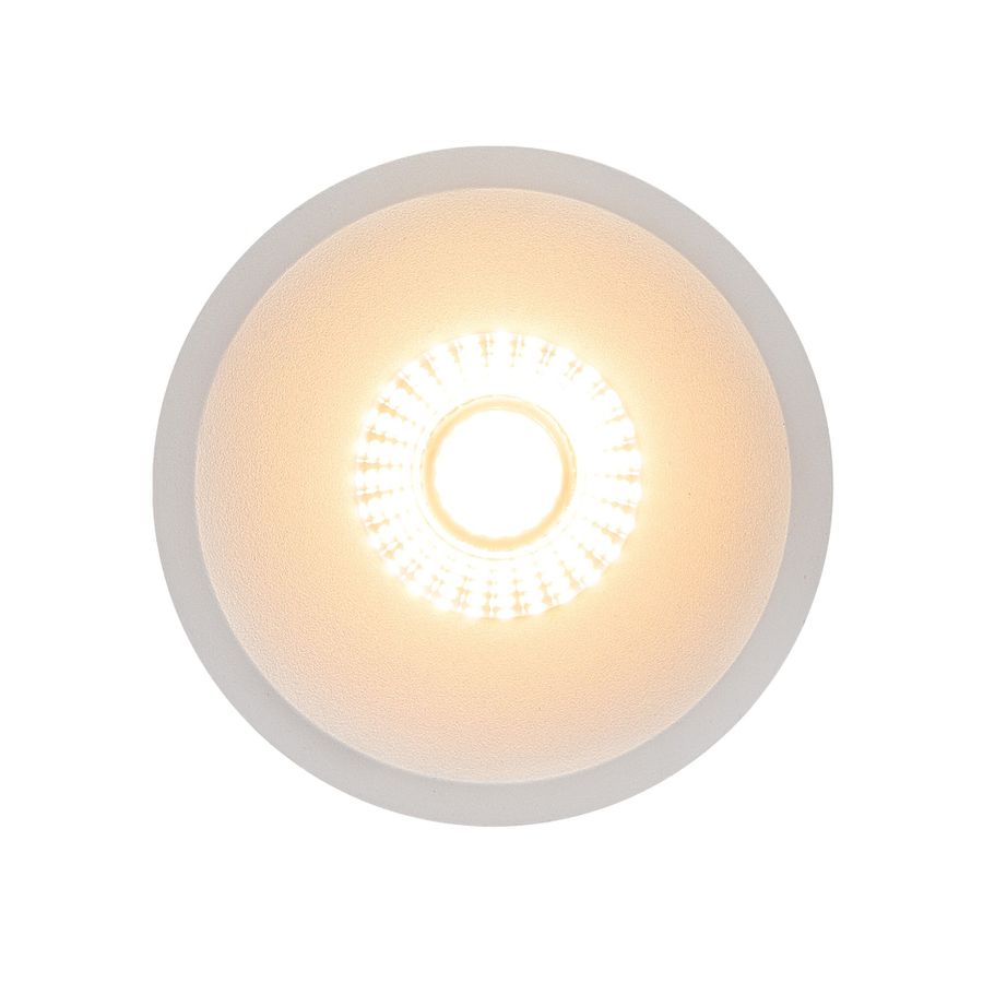 LED Einbaudownlight ALBRIC - 8W, 535lm, 2700K, IP44, CRI 90, weiss, dimmbar, D=90mm, H=49mm, BL=83mm