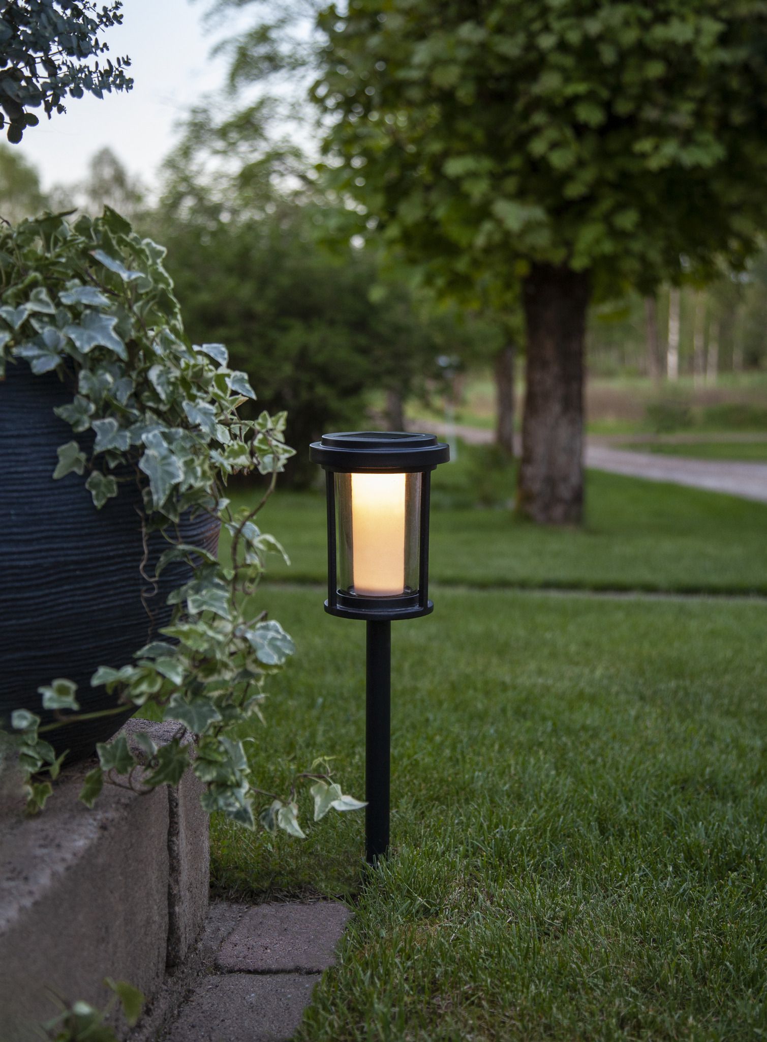 Solar Pollerleuchte Alippa - IP44, Kaltweiss, 1 LED