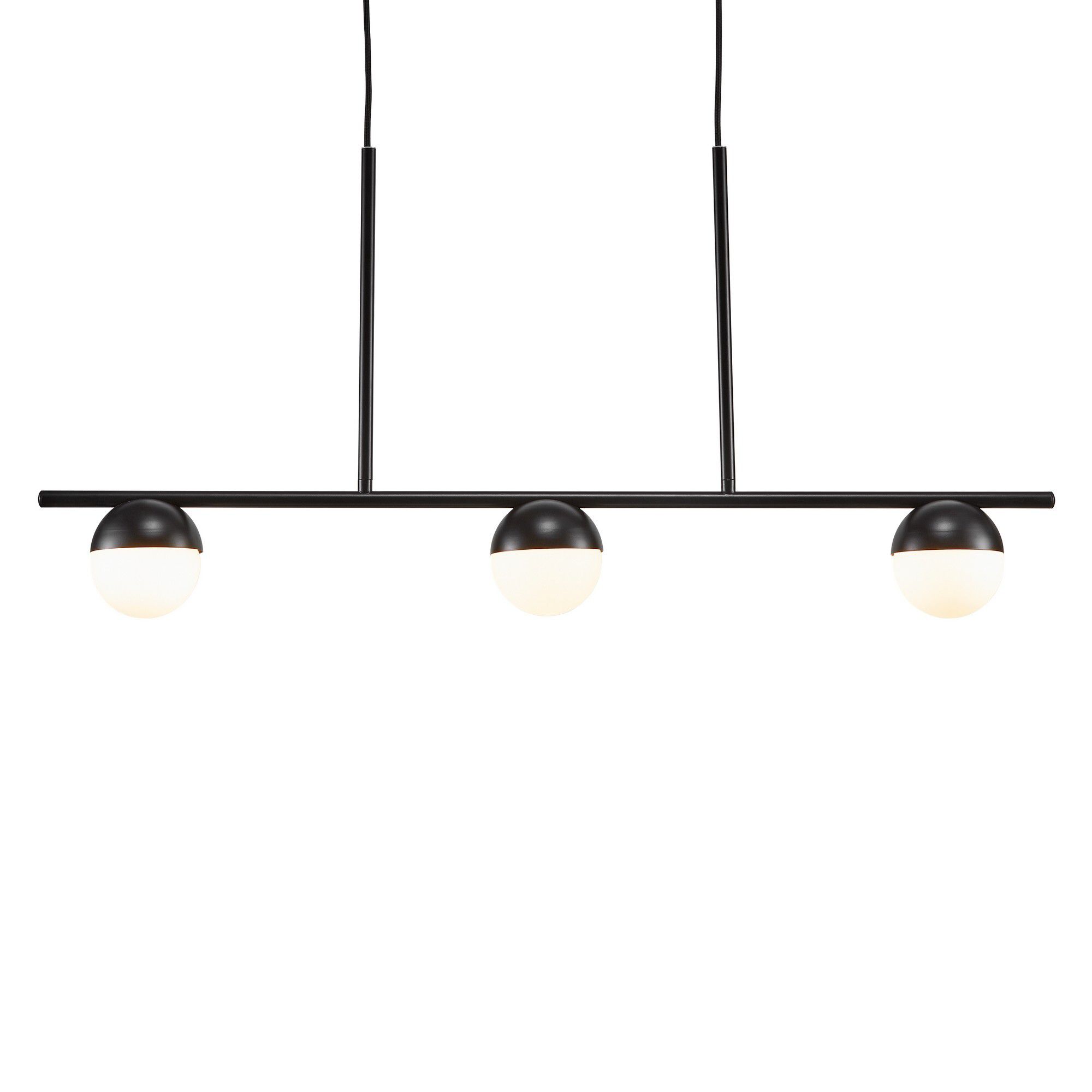 Contina, 3-Pendelleuchte, Schwarz - G9, max. 5W, IP20