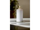 LED Pillar Kerze Flamme - Indoor, Weiss, 17cm Höhe, Timerfunktion